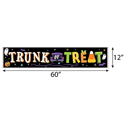 Halloween Car Parade Banner - Trunk or Treat Party Decorations 5ft