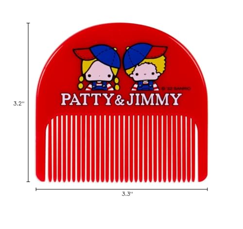Sanrio 796034 Sanrio 796034 Mirror with Vinyl Case, Comb, Stylish Miscellaneous Goods, Character, 3.3 x 0.5 x 3.2 inches (8.5 x 1.2 x 8.2 cm)