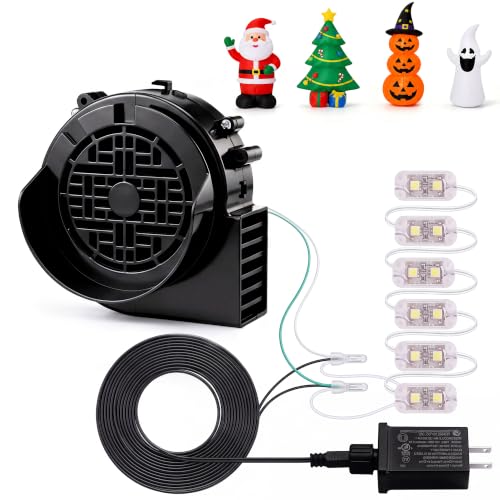 Saillong 0.85A Air Inflatable Blower with 6 LED Lights - Waterproof Yard Decor Kit