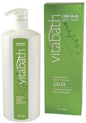 Vitabath Original Spring Green Bath & Shower Gelee - Moisturizing Formula, 32 oz (Pack of 2)