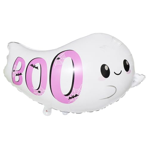 White Ghost Foil Balloon Set for Halloween Party Decorations - 6 Pack