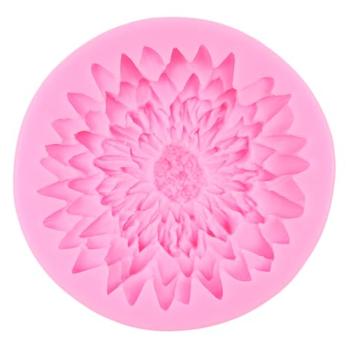 Dahlia Silicone Flower Mold - Chrysanthemum Style E for Cake Decorating