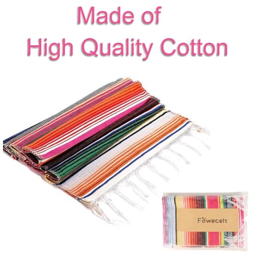 Pink Mexican Serape Table Runner 14 x 84 Inch for Party Wedding Outdoor Decor