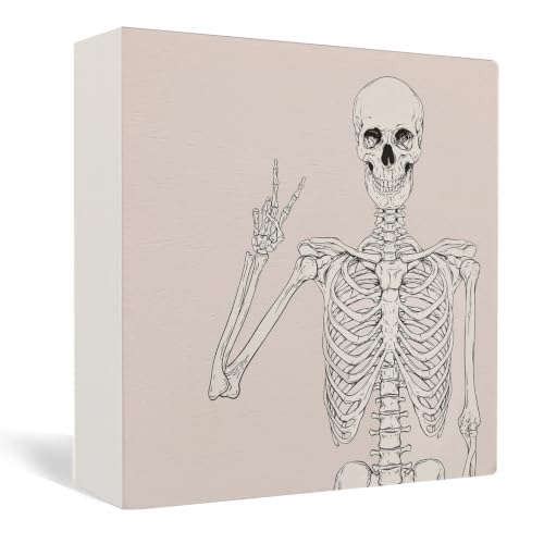Halloween Gothic Skeleton Wooden Sign Decor - Variation of Gothic Skeleton