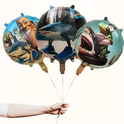 18 Inch Foil Balloons Party Decorations - Italian Brainrot Theme, 5-Pack