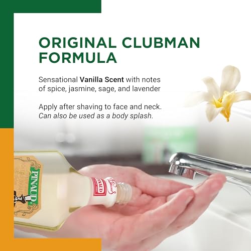 Clubman Pinaud Classic Vanilla After Shave Lotion - 6 Fl Oz, Pack of 1