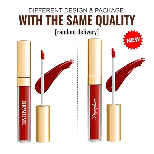 Depuplum Black Matte Lipstick - Long Lasting, Vegan Formula - DM23 Black Storm
