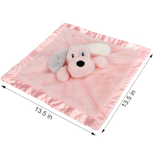Baby Security Blanket Puppy Lovey Set with Checkered Gingham Blanket - Sage