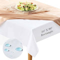 Rectangular Table Pad Protector 90x54 Inches Waterproof Heat-Resistant Vinyl with Flannel Backing