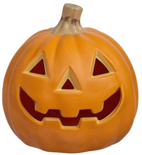 Small LED Light Up Pumpkin - Battery Operated Jack-O-Lantern, 6-inch, 2 Pack
