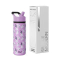 Kids Water Bottle - Ghosts & Witchy Ghosts Halloween 14oz Insulated Stainless Steel