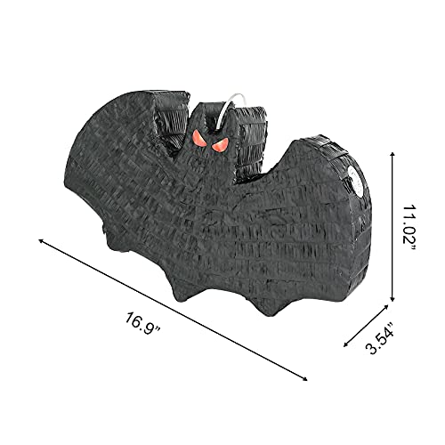 Bat Piñata for Parties - 16.9 x 11.02 x 3.54 Inches, Mexican & Halloween Decorations