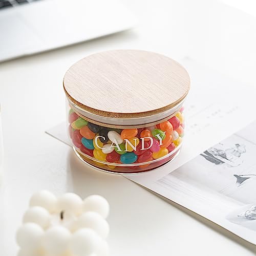 11oz Glass Candy Jar with Lid - Clear Decorative Cookie & Food Storage Container