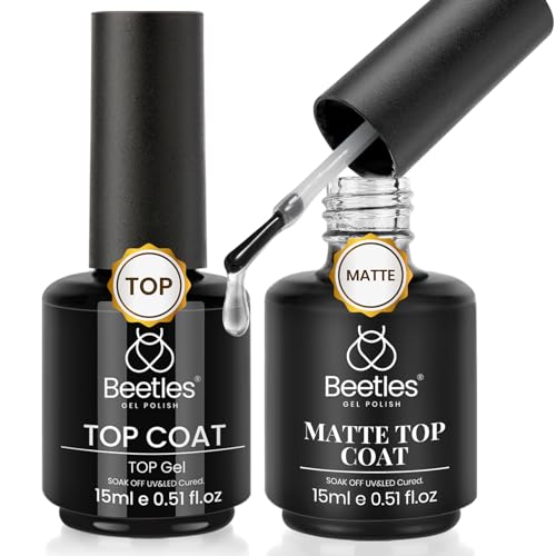 Beetles Gel Top Coat and Matte Top Coat Set - H-Clear-2