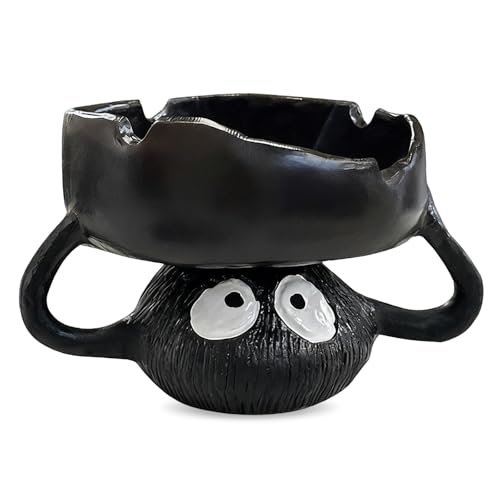 Big Cartoon Resin Ashtray - Soot Sprite Holder for Tealight, Jewelry, Keys, Home Decor