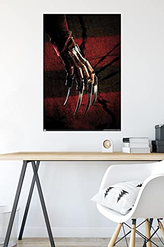 Nightmare on Elm Street Hand Stripes Wall Poster - Premium Unframed 34 x 22.4 Inches