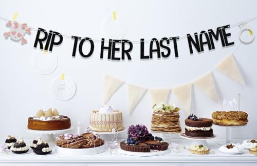 Bride or Die Bachelorette Party Banner Halloween Wedding Decor Gothic Black