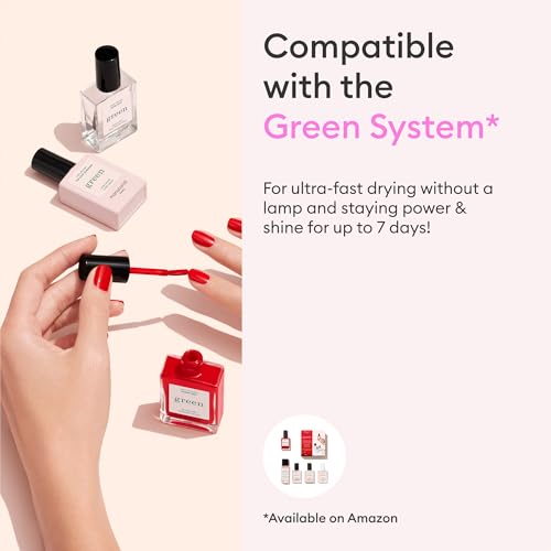 Manucurist Green Neon Pink Nail Polish - Vegan, Non-Toxic, Long-Wear