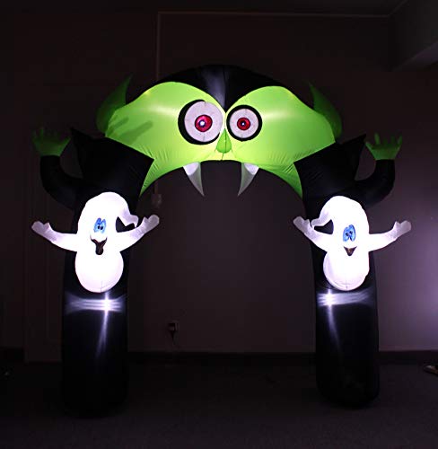 8 FT Halloween Inflatable Vampire Monster Archway with LED Lights