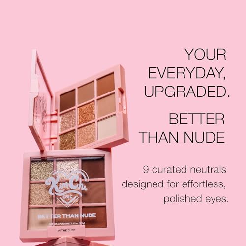 Nude Eyeshadow Palette - 9 Shades for Day & Night Looks - Chic & Naked