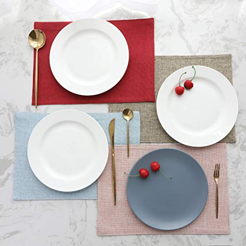 Baby Pink Heat Resistant Placemats Set of 4 - 13x19 Inch Dining Table Decor