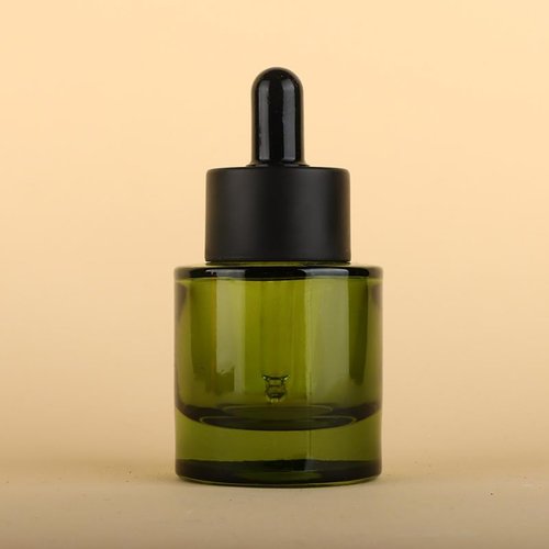 VASANA 2-Pack 30ML/1oz Glass Dropper Bottles, Green, Leakproof, Reusable, Travel, Camping, Personal Care, Essential Oils, Lotions, Perfumes, Cosmetics