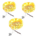 Fairy Lights USB Rechargeable Battery Operated 7ft 20 LED String Lights - Warm, 8 Pack Indoor & Outdoor Decor