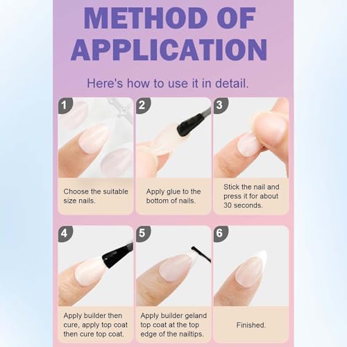Press On Toenails Short Square Fake Nails Solid Color with Design - 12 Packs, Reusable Acrylic Manicure
