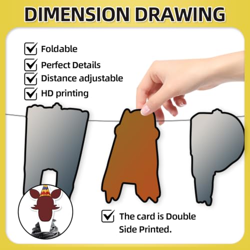 42Pcs Birthday Party Decorations Set with Balloons, Cake Toppers, Flags & Banner