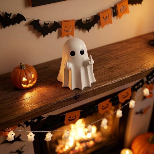 Halloween Ghost Figurine - Funny Cute Spooky Halloween Decor Ornament