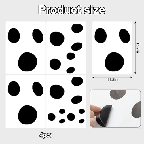 Halloween Ghost Backdrop Stickers - Spooky White Ghost Decals for Party Decorations