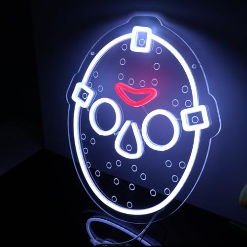 Horror Figure Neon Sign - Dimmable LED Wall Light with USB Power - S-jv Variation