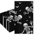 Halloween Skeleton & Skull Paper Napkins - 100 Pack for Parties