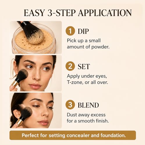 Bellapierre Banana Setting Powder Original 0.14 Oz - Talc-Free Matte Finish