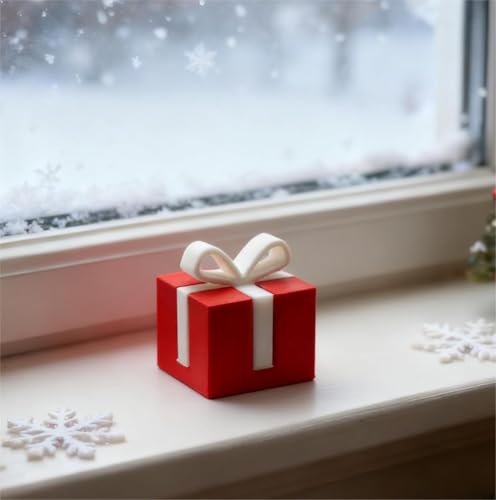Christmas Figurine with Bow Design - Indoor & Outdoor Holiday Decor - Style21