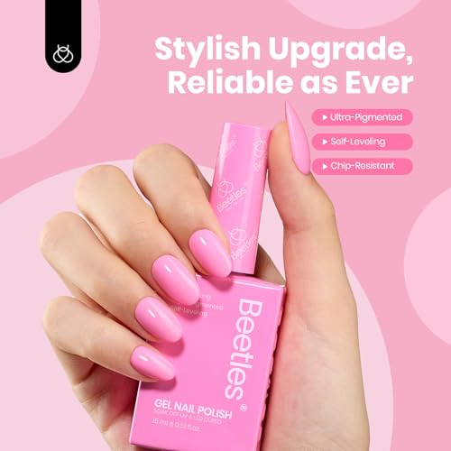 Pink Gel Nail Polish - Light Pink 15ML Long-Lasting UV & LED Curing