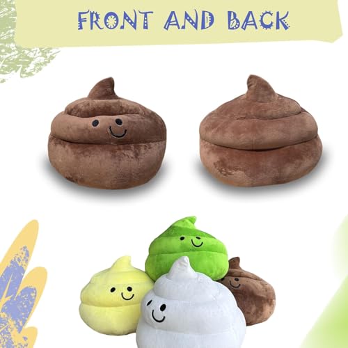 Poop Plush Pillow - Brown 9 Inch Funny Stuffed Toy for Kids & Adults