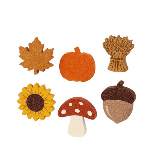 Fall Decor Leaf Pumpkin Sunflower Acorn Set - Rustic Autumn Home Decorations