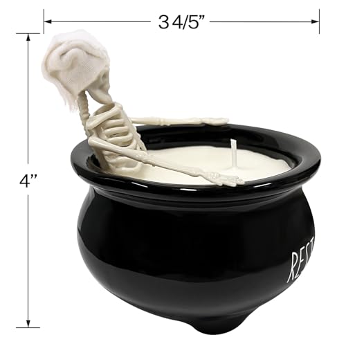 Halloween Skeleton Candle with Cinnamon Scent - Indoor Decor