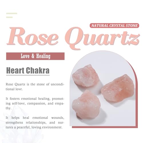 Pink Rose Quartz Crystal Skull Mini Figurines Set of 6 for Healing & Decor