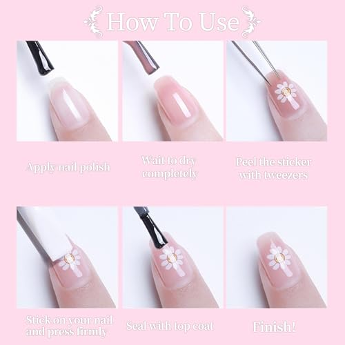 Halloween Ghost Nail Art Stickers 5D Embossed Self-Adhesive Manicure Decals - Halloween Nail Wraps - Ghost Design