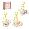Crochet Keychain Kit for Beginners - Make 3 Mini Ghost Charms with Video Tutorial - Keychain-3 P&W