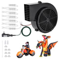 Holiday Inflatable Fan Replacement Kit with LED Lights, 12V Blower & Adapter