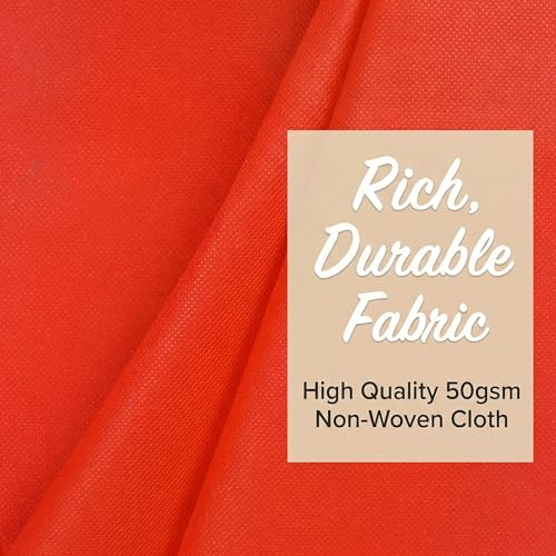 Disposable Aisle Runner 3x100 Feet - Red Wedding Carpet with Nails & Adhesive - Round Variation
