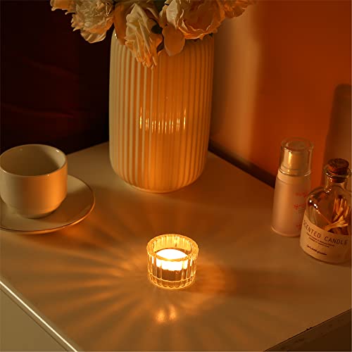 Clear Glass Tealight Candle Holders Set of 48 - Wedding & Party Decor