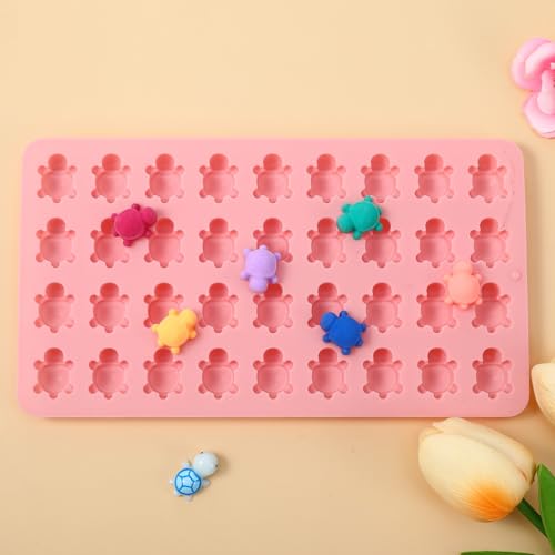 Mini Turtle Silicone Mold for Chocolate Candy Gummy Ice Cubes Baking Decor