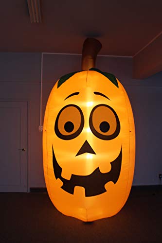 10 FT Tall Halloween Inflatable Pumpkin Decor with LED Lights - Jumbo Outdoor Inflatable