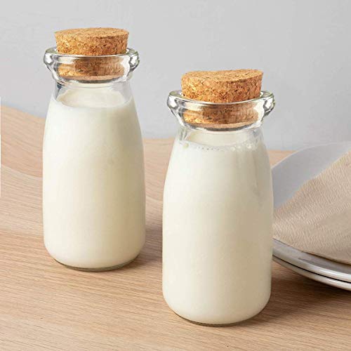 Tall 100ml Glass Jars with Cork Lids - 30pcs Mini Potion Bottles Set