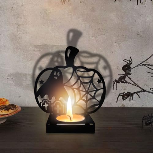 Halloween Shadow Candle Holder Pumpkin Ghost with Shadow Effect - Cs-hw-04