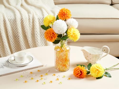 Orange Star Acrylic Vase Fillers - 500PCS Fall Halloween Decor